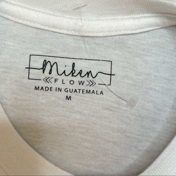 Miken Flow Cropped Grateful Graphic Short Sleeve T Shirt Size Medium - Picture 9 of 10